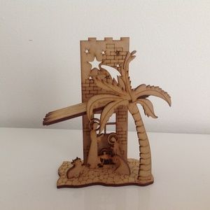 Souvenirs 3D model, Laser cut plywood.